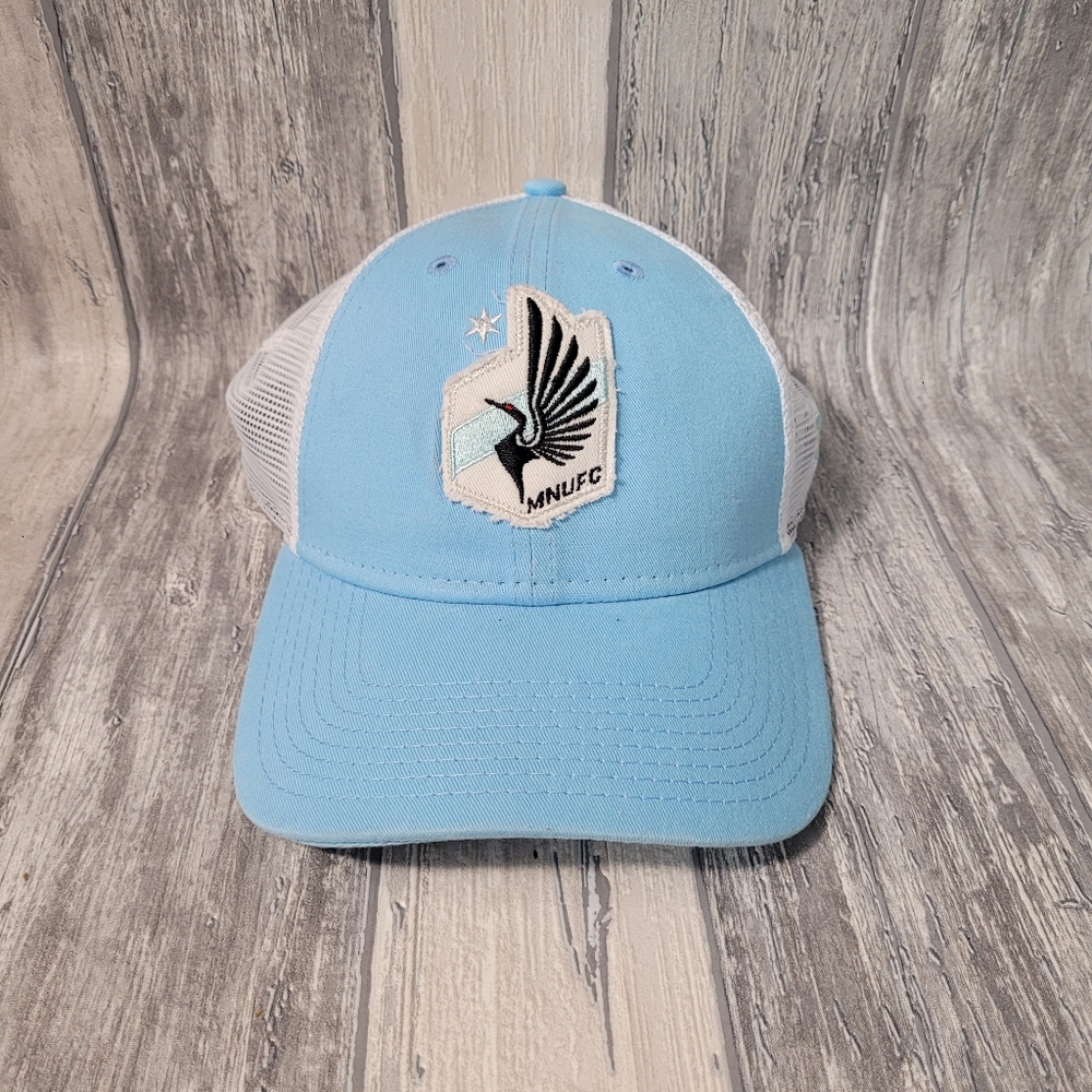 Women's Light Blue and White Minnesota United FC Tonal Trucker Snapback Hat